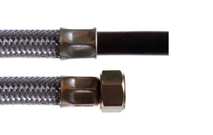 Mangueira Flexível Lisa e Giratória Preta