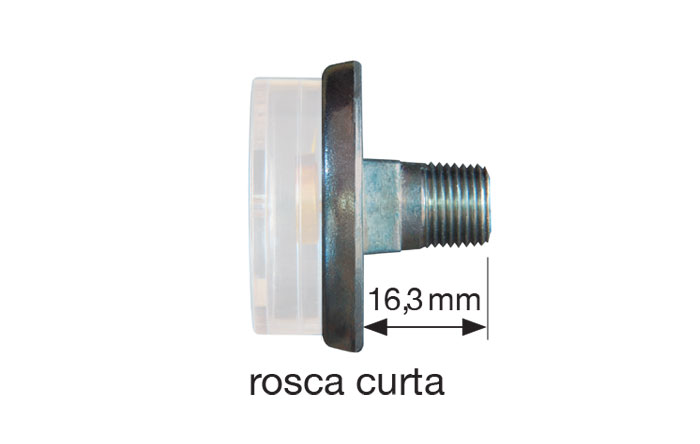 Manômetros caixa em zamac e espiral em inox - Imagem 2